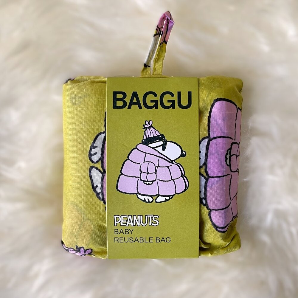 NWT Baby Baggu - Peanuts - Puffer Snoopy Pink